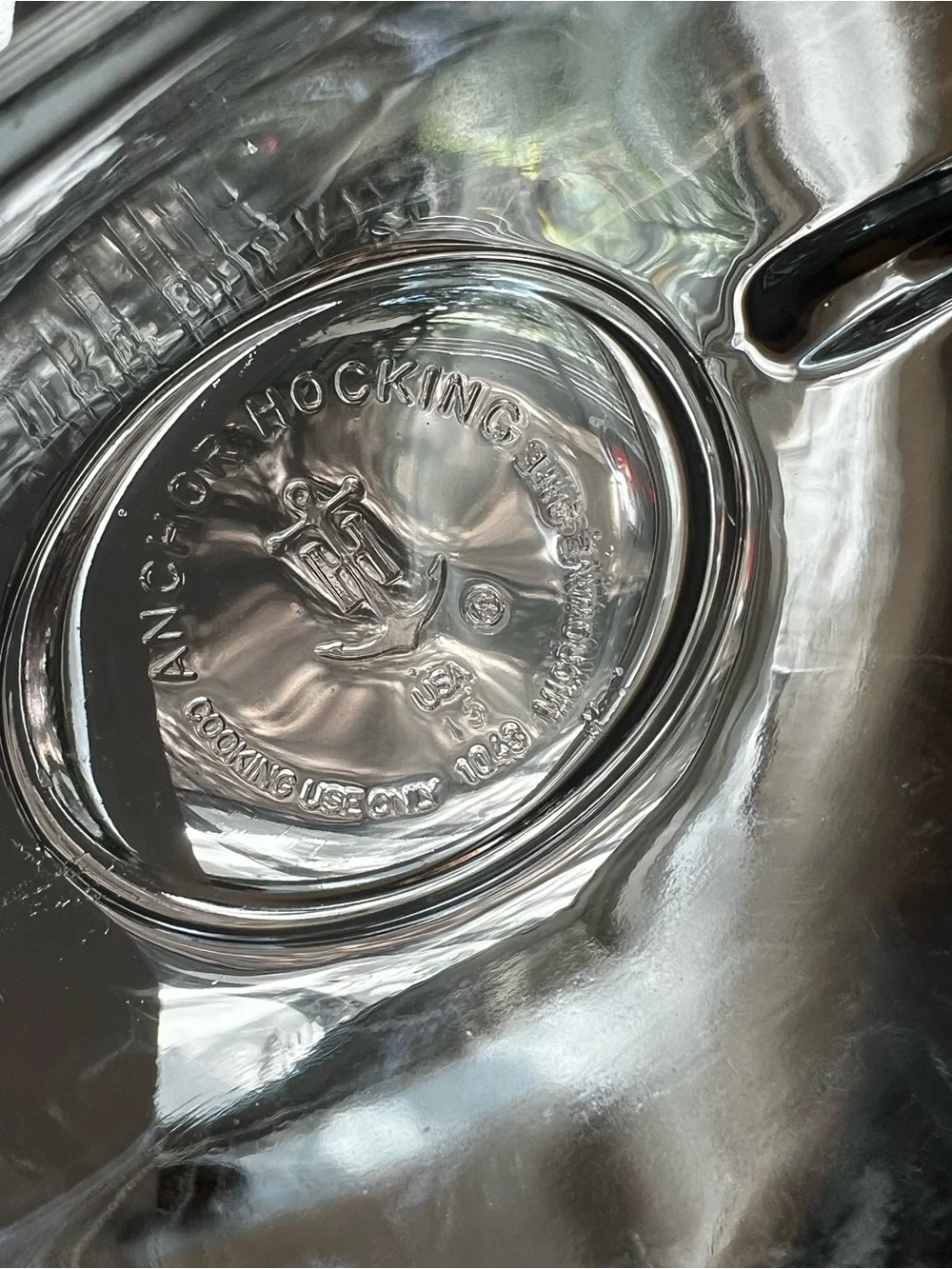 Vintage Anchor Hocking Clear Glass Gravy Boat